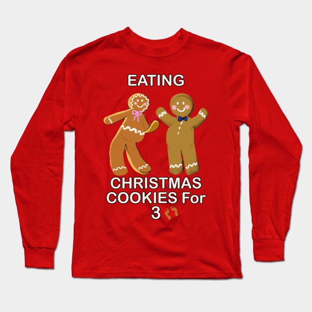 Gingerbread Funny Christmas Cookies Mom & Dad to Be Pregnancy Announcement Gifts Long Sleeve T-Shirt by tamdevo1